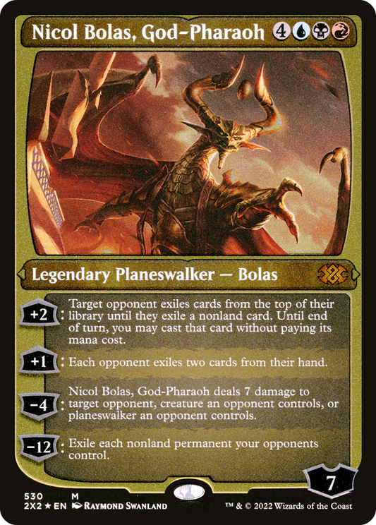 Nicol Bolas, God-Pharaoh (2X2-530) (Etched Foil)