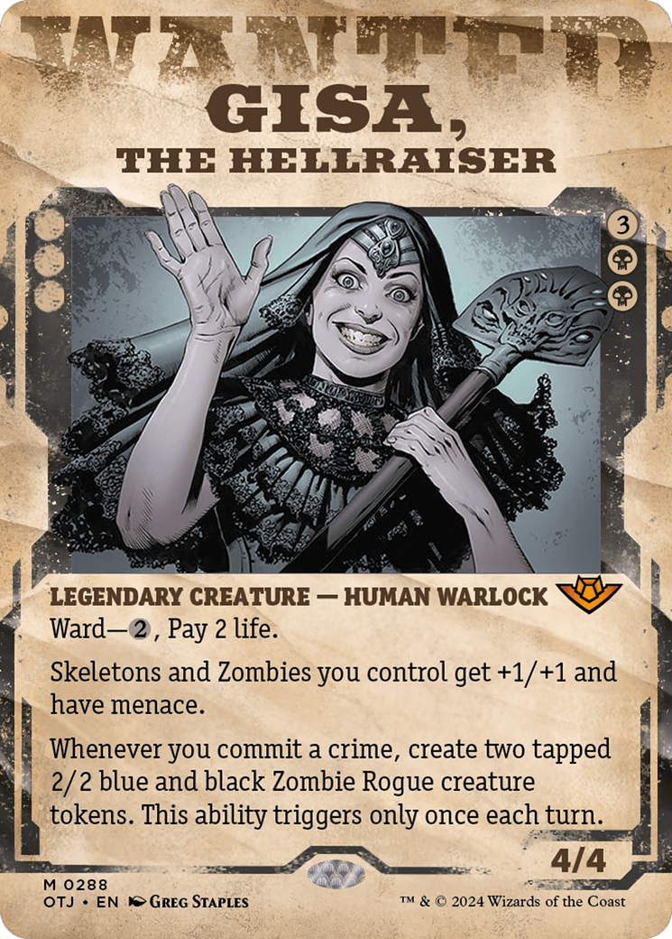 Gisa, the Hellraiser (OTJ-288) (Showcase) (Borderless)