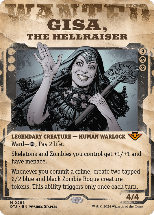 Gisa, the Hellraiser (OTJ-288) (Showcase) (Borderless)