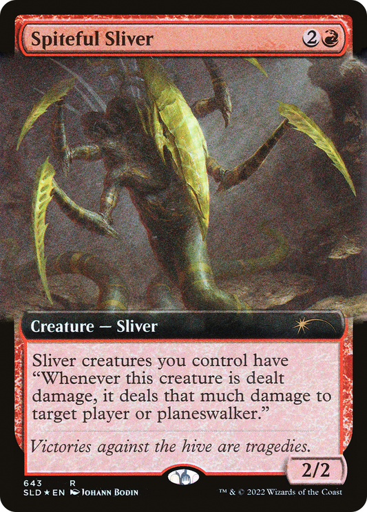 Spiteful Sliver (SLD-643) (Extended Art) (Foil)