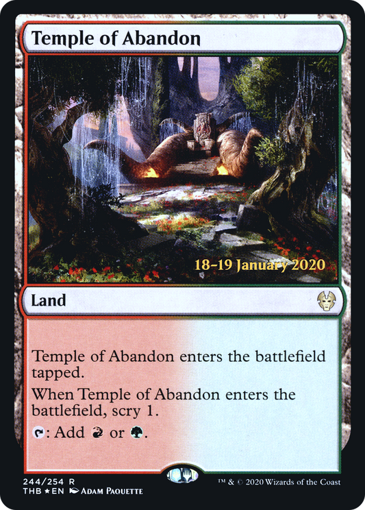 Temple of Abandon (PRE-244S) (Foil)