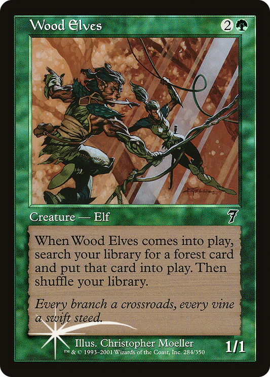 Wood Elves (7ED-284★) (Foil)