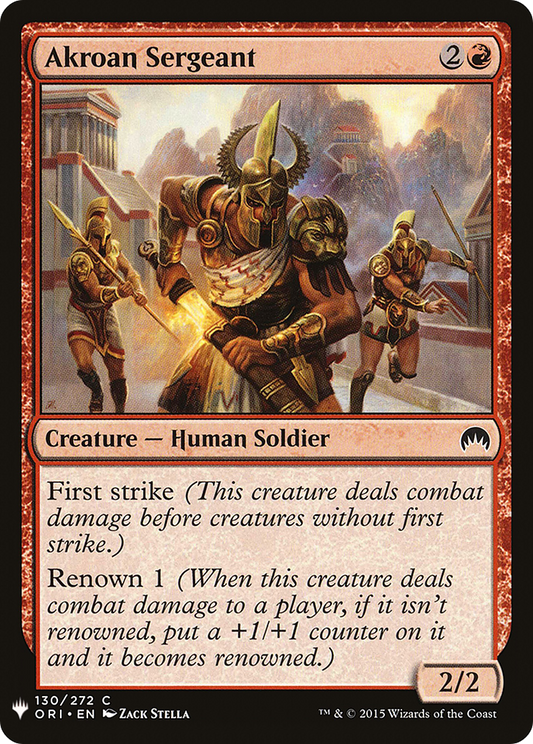 Akroan Sergeant (LIST-ORI-130)
