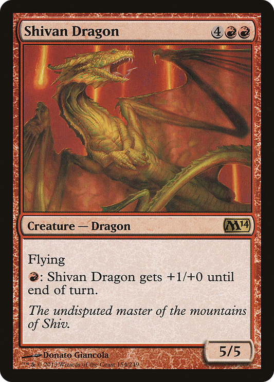 Shivan Dragon (M14-154) (Foil)