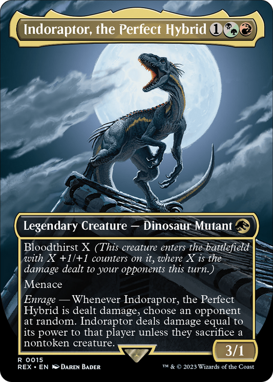 Indoraptor, the Perfect Hybrid (REX-015) (Borderless)