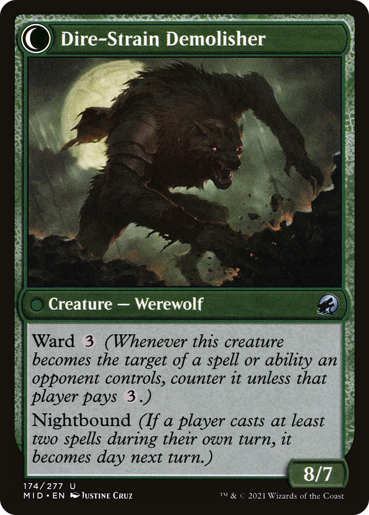 Burly Breaker // Dire-Strain Demolisher (MID-174) (Foil)