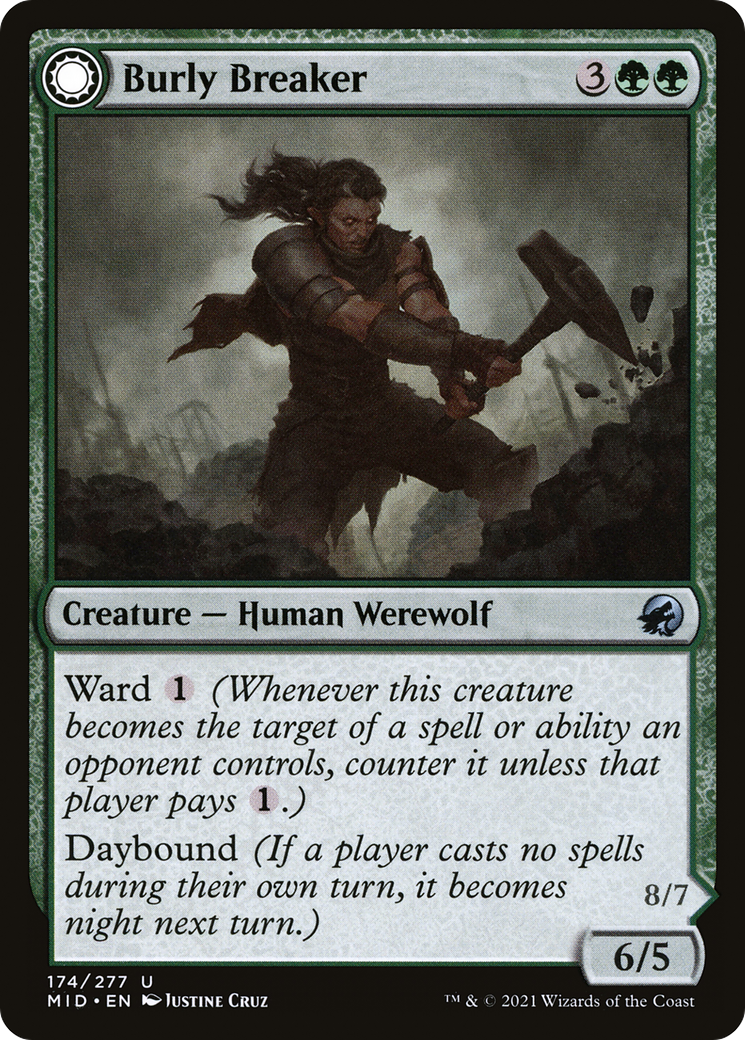 Burly Breaker // Dire-Strain Demolisher (MID-174) (Foil)