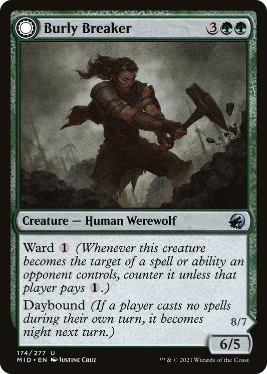 Burly Breaker // Dire-Strain Demolisher (MID-174) (Foil)