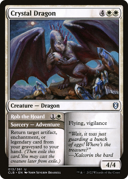 Crystal Dragon // Rob the Hoard (CLB-013)