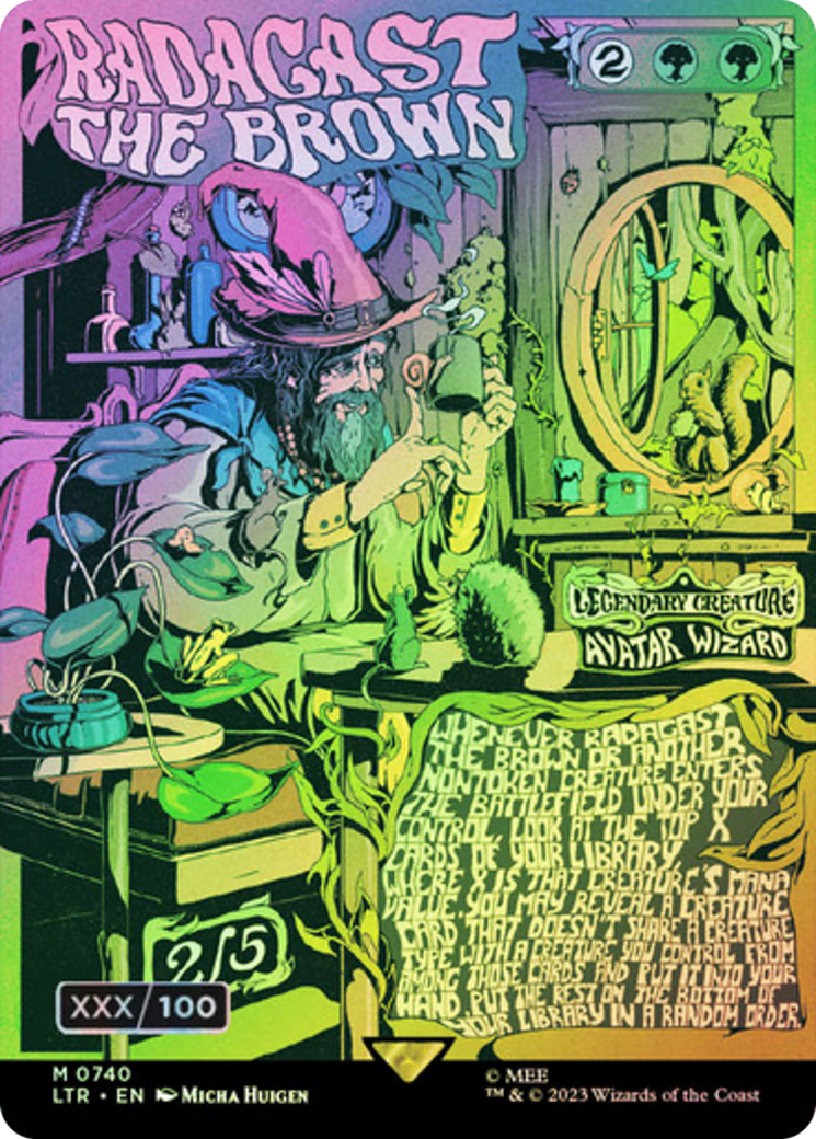 Radagast the Brown (LTR-740Z) (Borderless) (Foil) (Serialized)