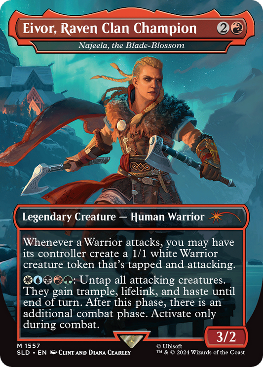 Eivor, Raven Clan Champion / Najeela, the Blade-Blossom (SLD-1557) (Borderless)