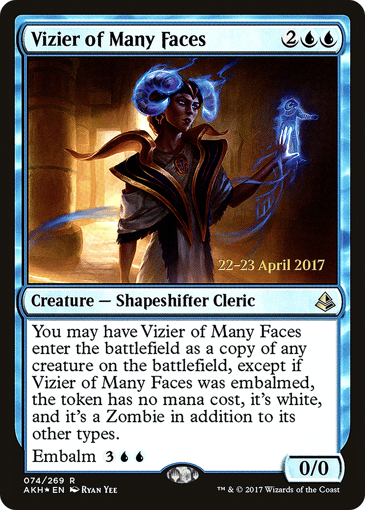 Vizier of Many Faces (PRE-74S) (Foil)