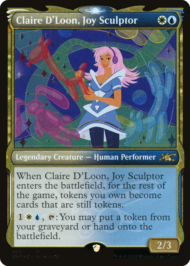 Claire D'Loon, Joy Sculptor (UNF-509) (Showcase) (Galaxy Foil)