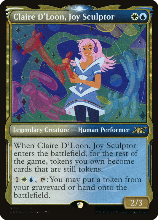 Claire D'Loon, Joy Sculptor (UNF-509) (Showcase) (Galaxy Foil)