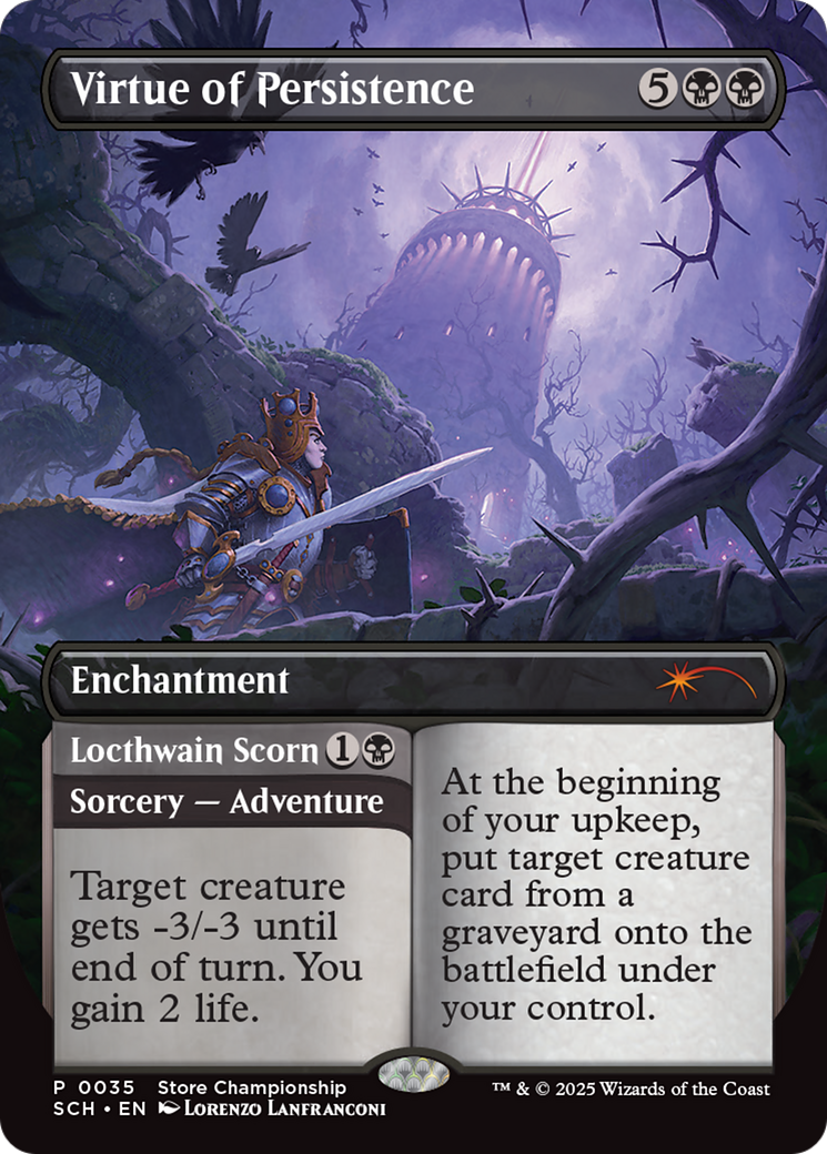 Virtue of Persistence // Locthwain Scorn (GAME-035) (Borderless)