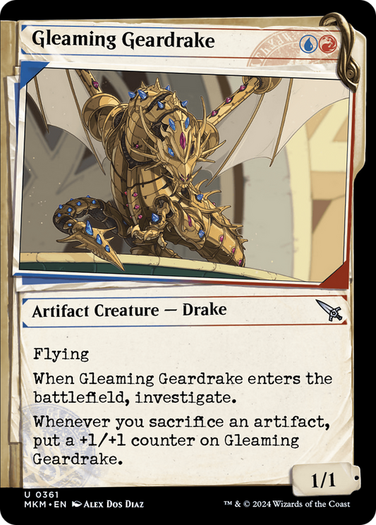 Gleaming Geardrake (MKM-361) (Showcase) (Foil)