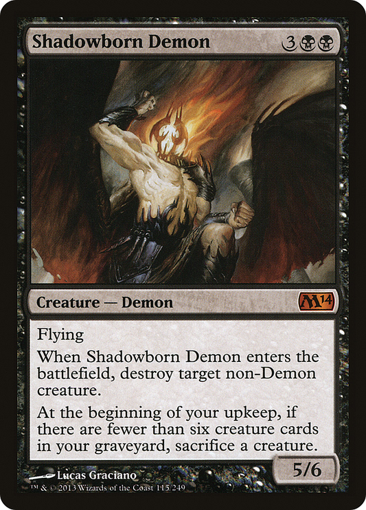 Shadowborn Demon (M14-115) (Foil)
