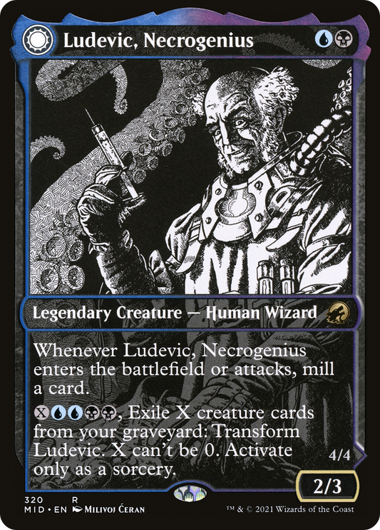 Ludevic, Necrogenius // Olag, Ludevic's Hubris (MID-320) (Showcase) (Foil)