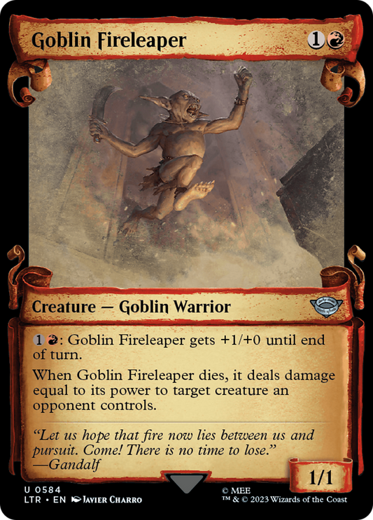 Goblin Fireleaper (LTR-584) (Showcase) (Scroll)
