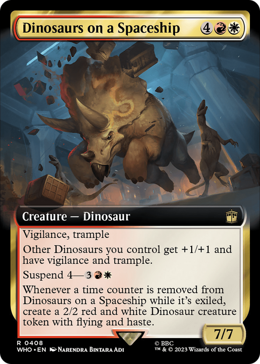 Dinosaurs on a Spaceship (WHO-408) (Extended Art)
