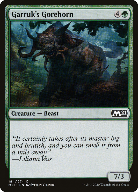 Garruk's Gorehorn (M21-184)