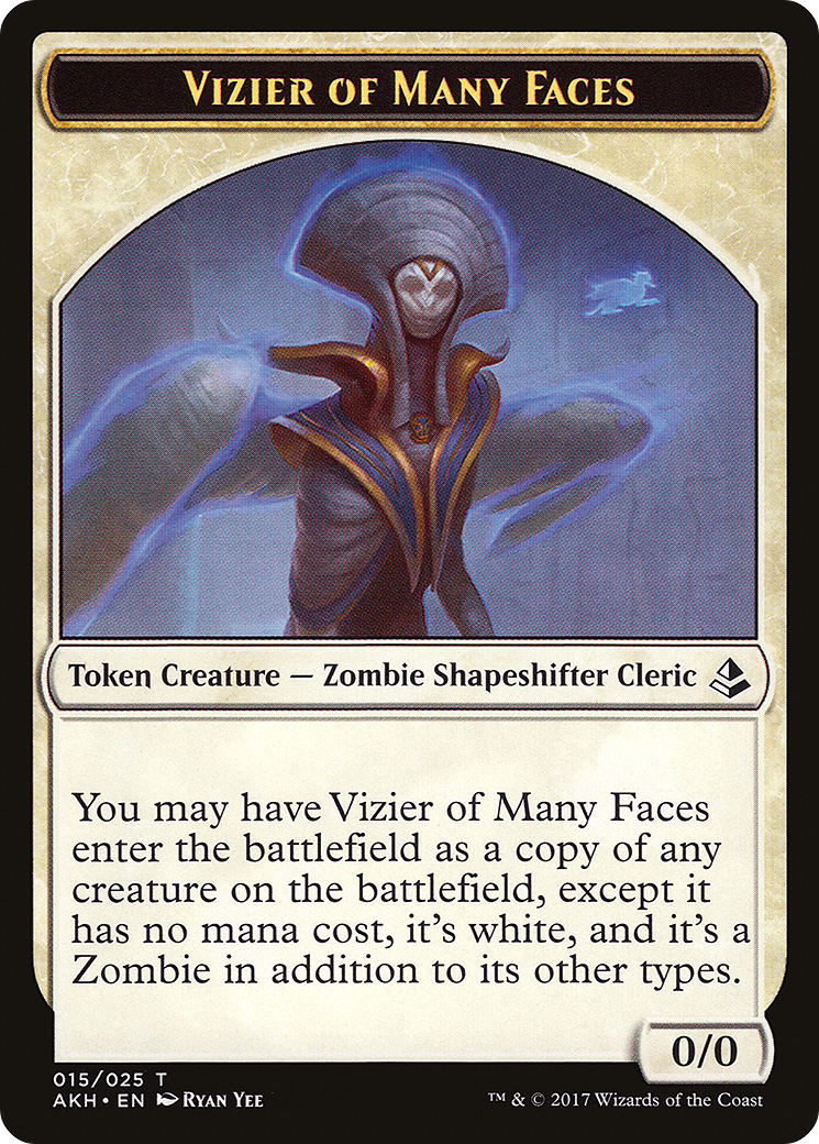 Vizier of Many Faces Token (AKH-015)