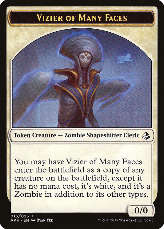 Vizier of Many Faces Token (AKH-015)