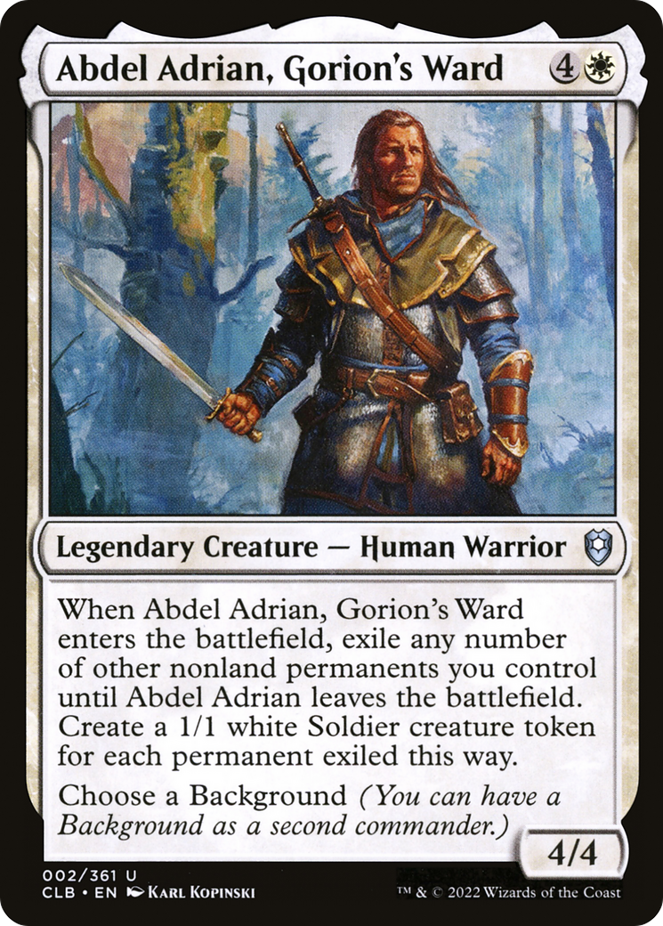 Abdel Adrian, Gorion's Ward (CLB-002)