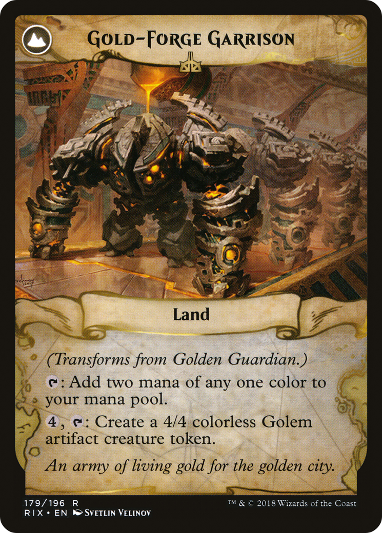 Golden Guardian // Gold-Forge Garrison (RIX-179)