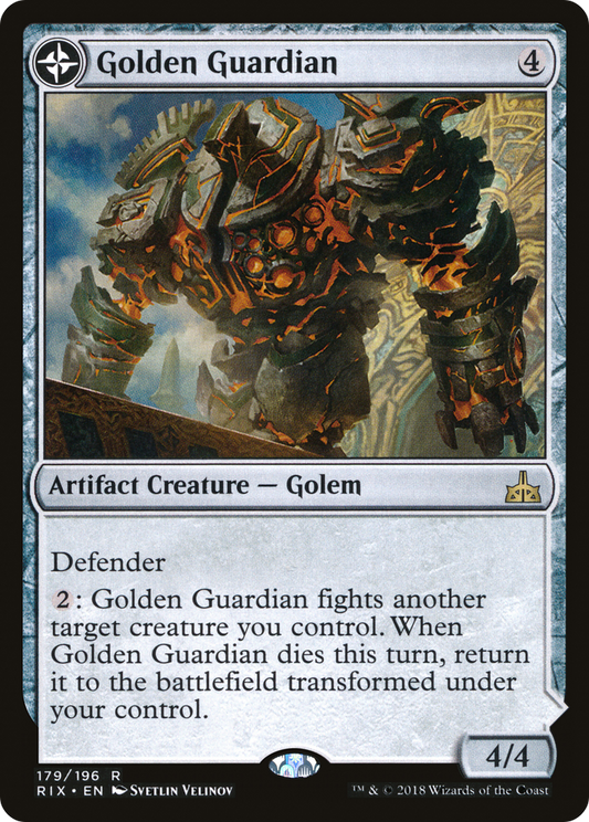 Golden Guardian // Gold-Forge Garrison (RIX-179)
