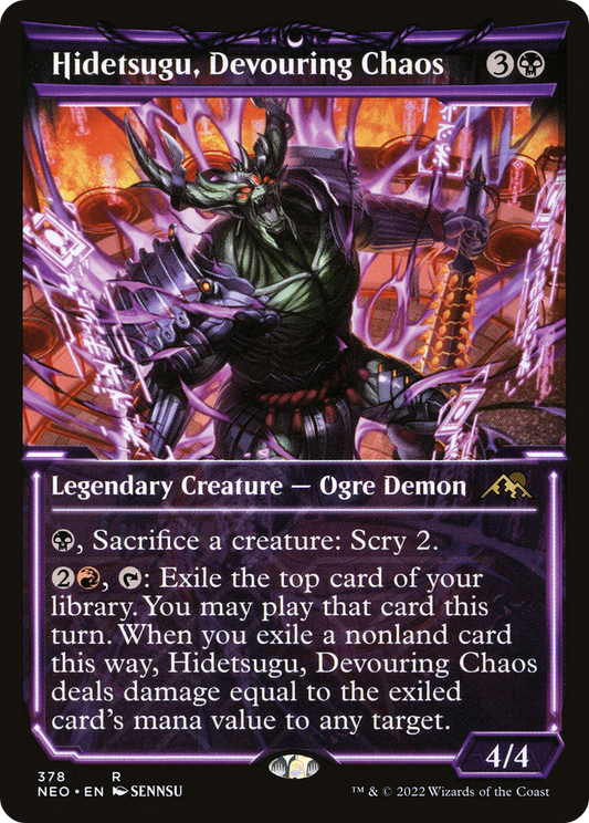 Hidetsugu, Devouring Chaos (NEO-378) (Showcase)