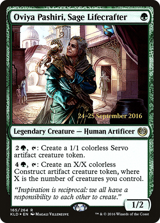 Oviya Pashiri, Sage Lifecrafter (PRE-165S) (Foil)