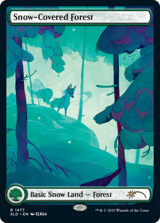 Snow-Covered Forest (SLD-1477) (Full Art)