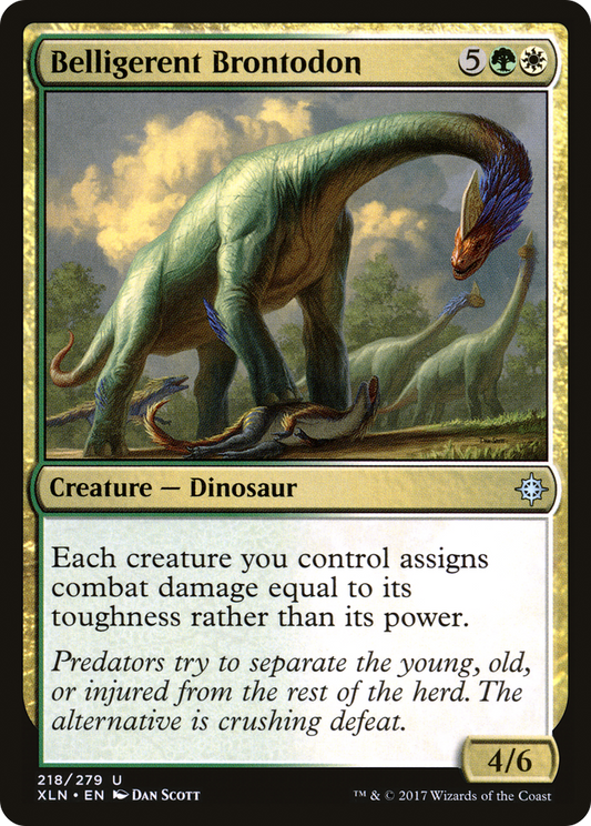 Belligerent Brontodon (XLN-218) (Foil)
