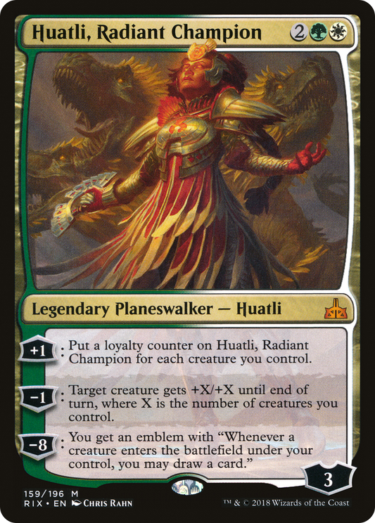 Huatli, Radiant Champion (RIX-159) (Foil)