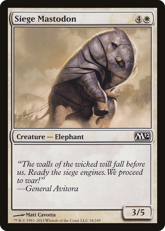 Siege Mastodon (M12-034) (Foil)
