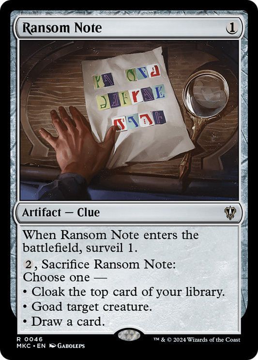 Ransom Note (MKC-046)