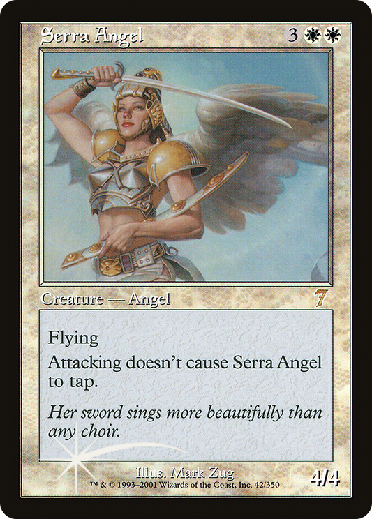 Serra Angel (7ED-42★) (Foil)