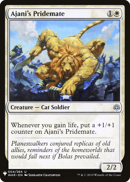 Ajani's Pridemate (LIST-WAR-4)