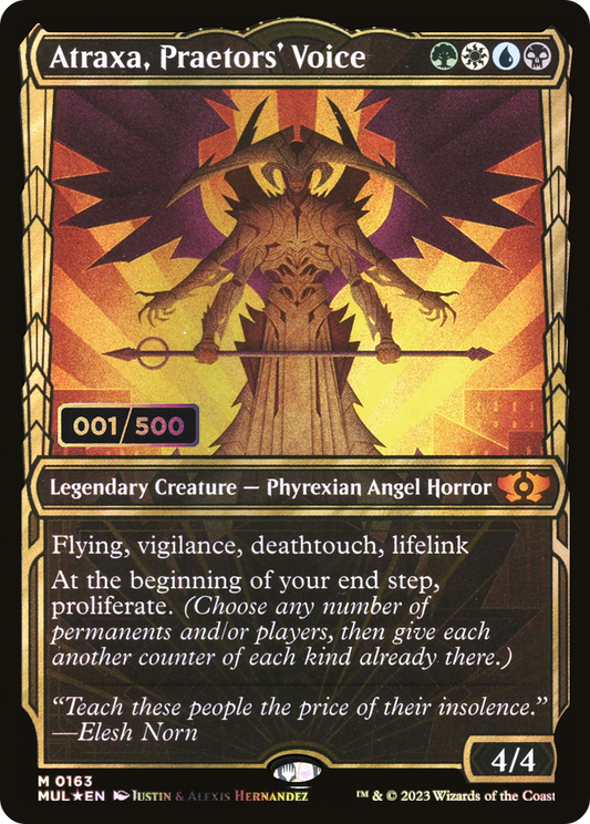 Atraxa, Praetors' Voice (MUL-163Z) (Showcase) (Foil) (Serialized)