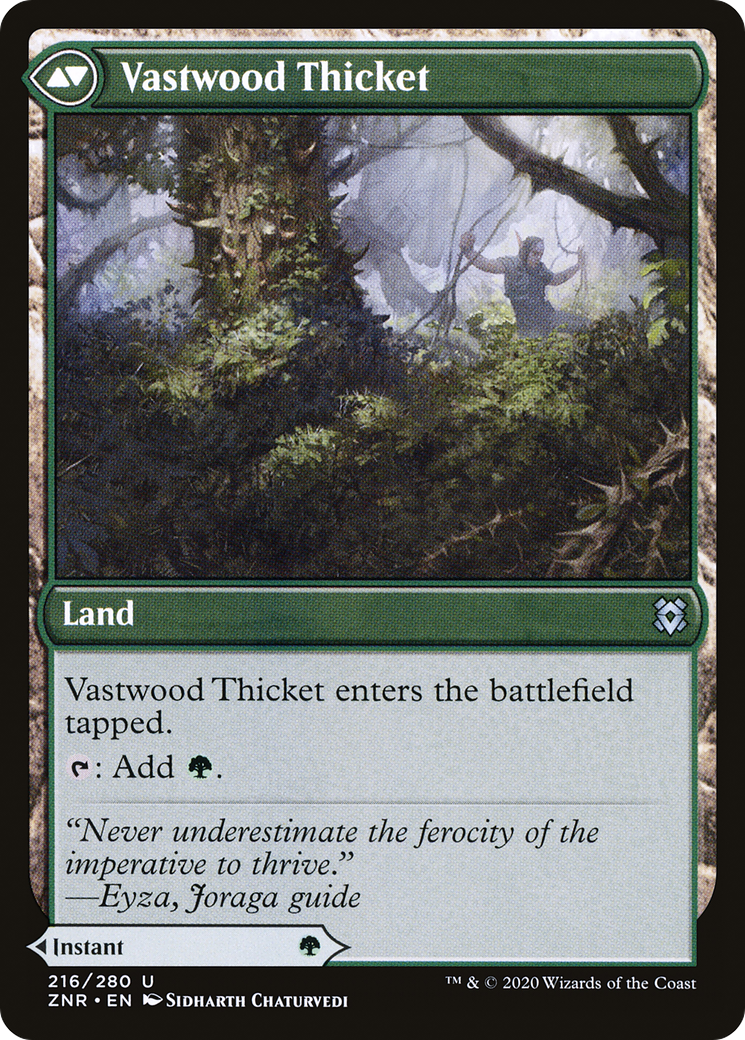 Vastwood Fortification // Vastwood Thicket (ZNR-216)