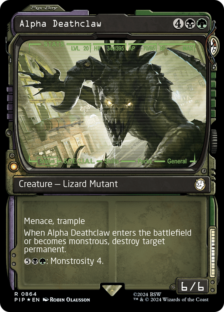 Alpha Deathclaw (PIP-864) (Showcase) (Surge Foil)
