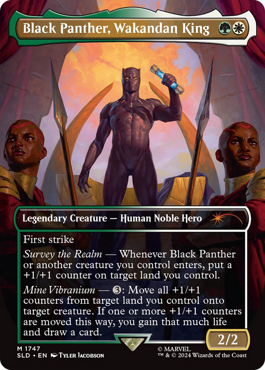 Black Panther, Wakandan King (SLD-1747) (Borderless)