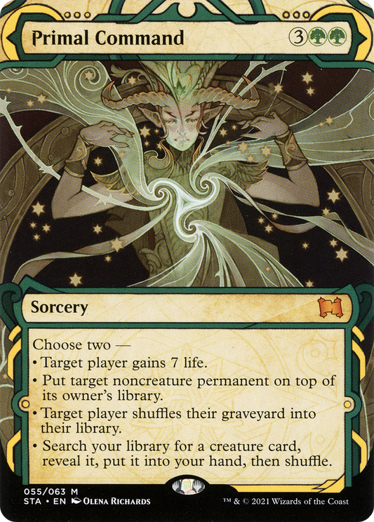 Primal Command (STA-055) (Showcase) (Borderless) (Foil)