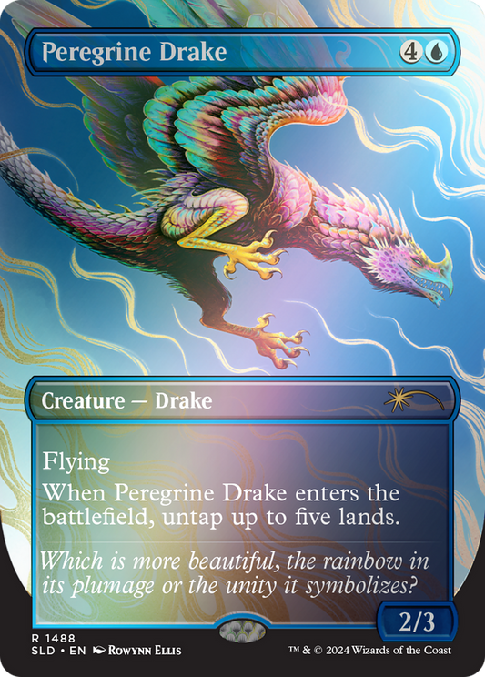Peregrine Drake (SLD-1488★) (Borderless) (Foil)