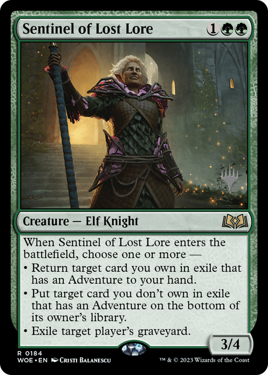 Sentinel of Lost Lore (PPWOE-184P) (Foil)