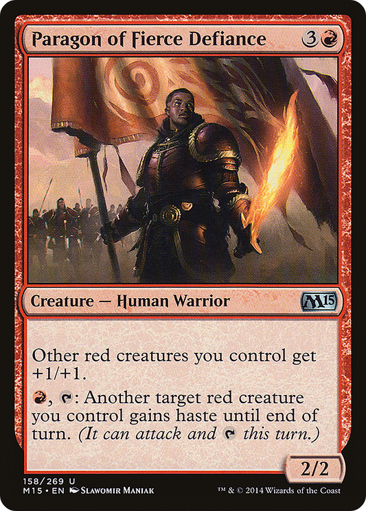 Paragon of Fierce Defiance (M15-158) (Foil)