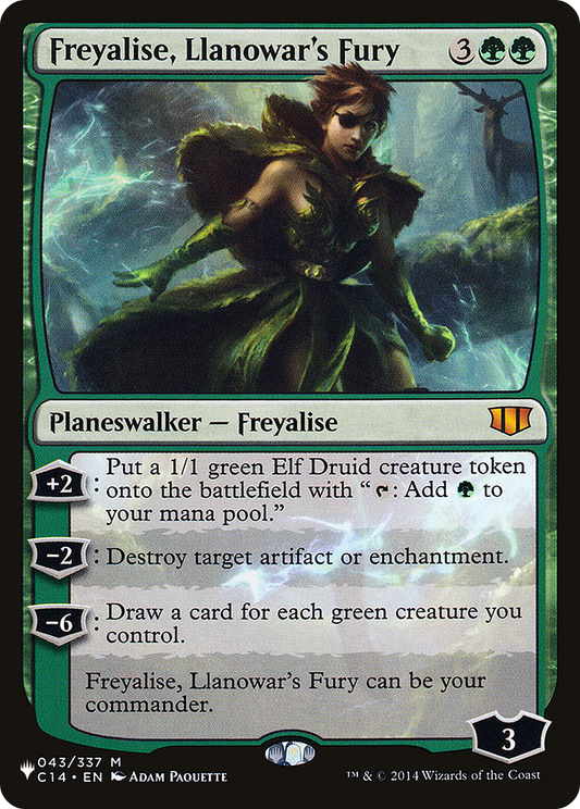 Freyalise, Llanowar's Fury (LIST-C14-43)