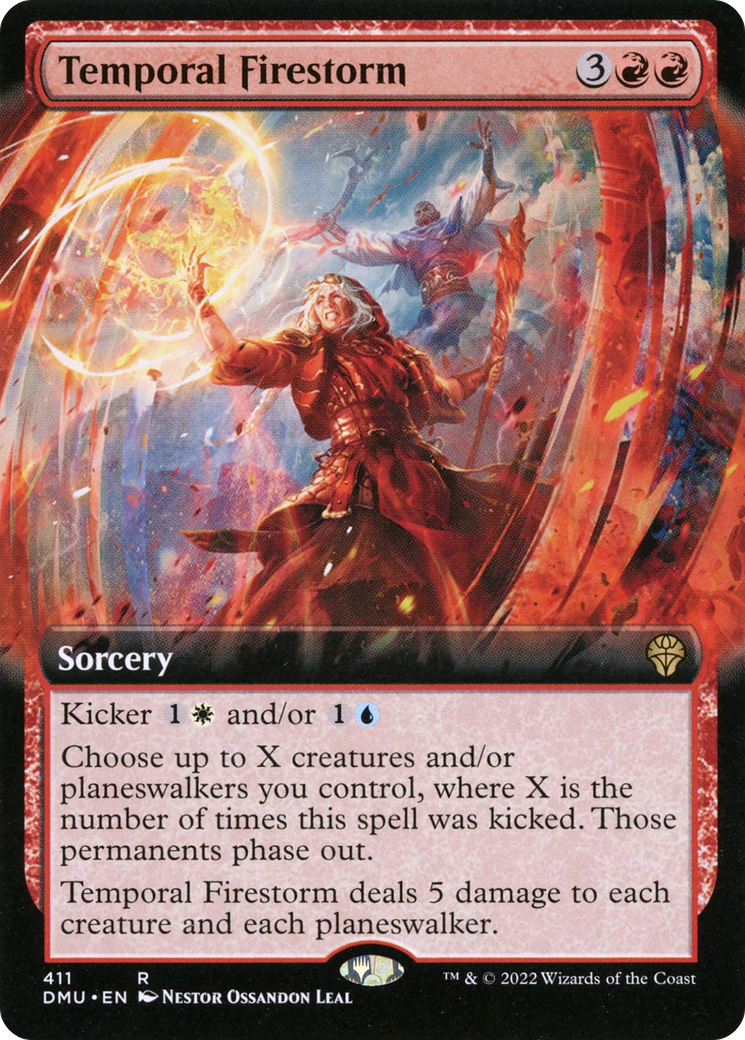 Temporal Firestorm (DMU-411) (Extended Art) (Foil)