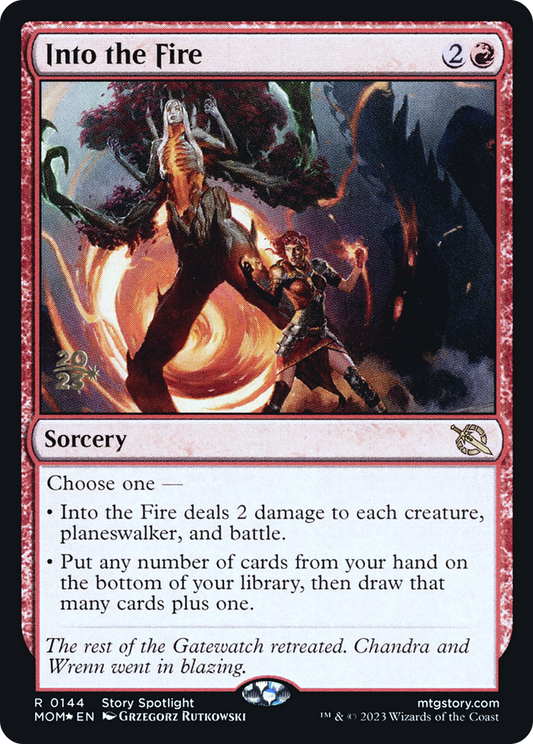 Into the Fire (PRE-144S) (Foil)